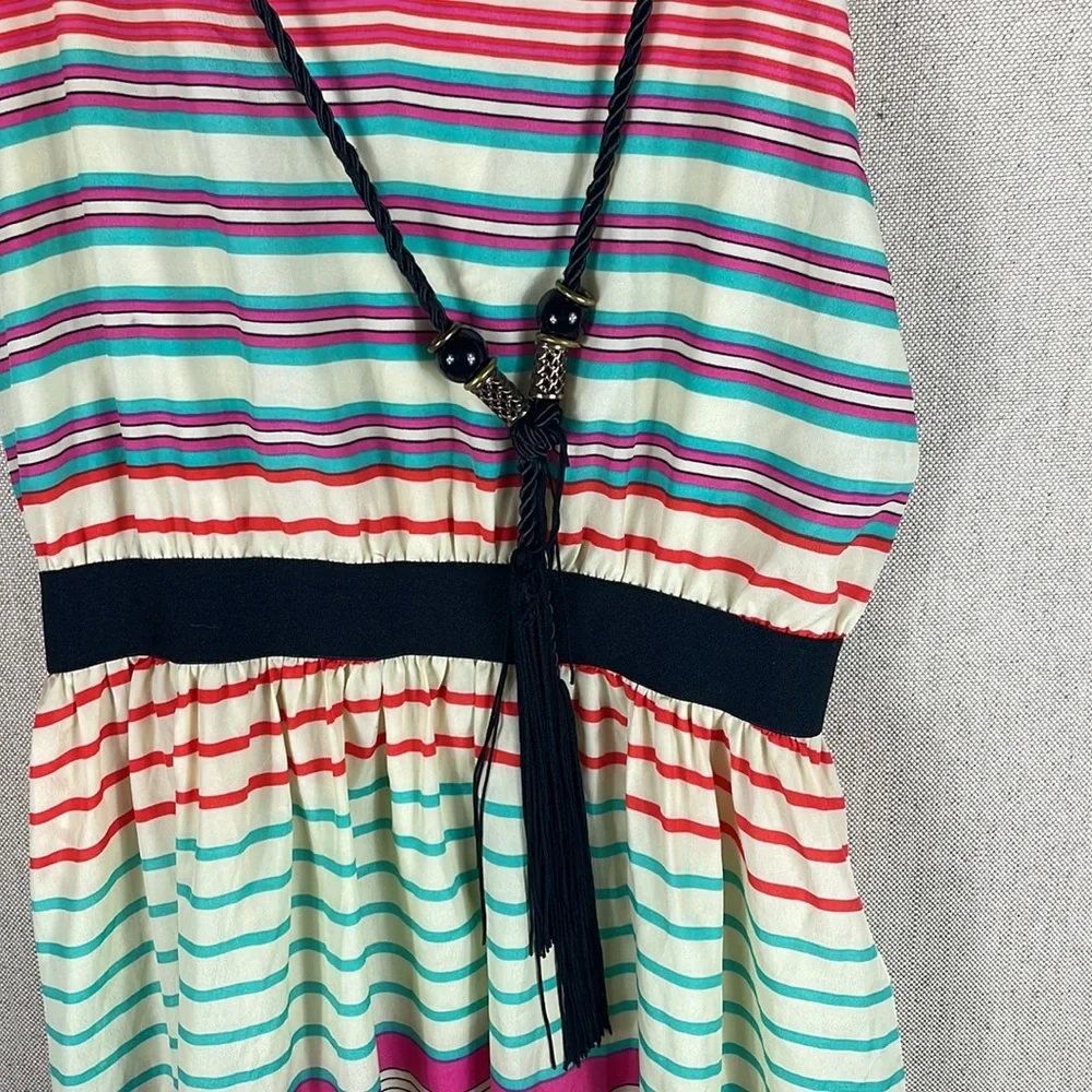 Gibson Latimer > Striped Maxi Dress Medium - Picture 8 of 9